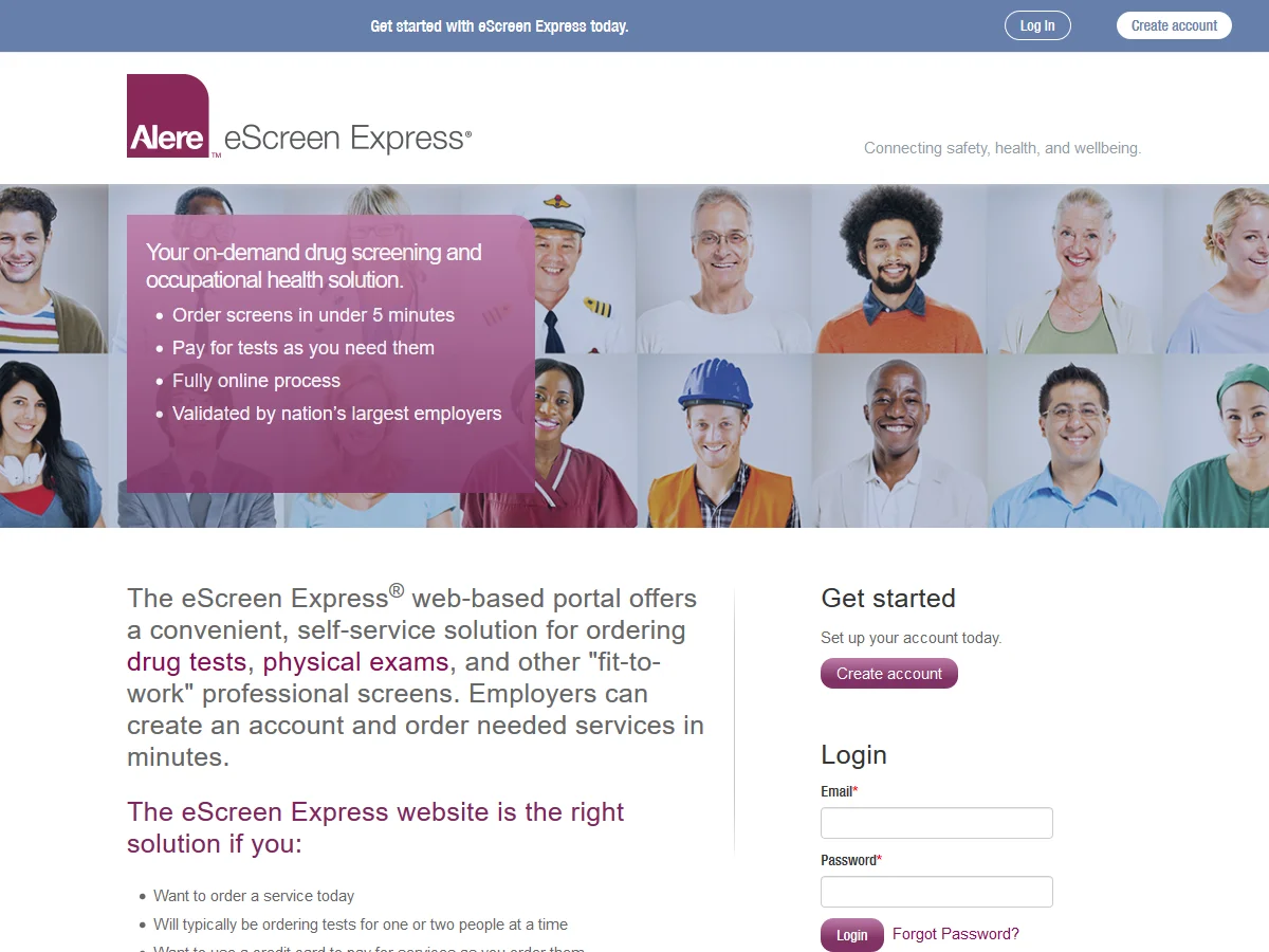 eScreen Express Homepage